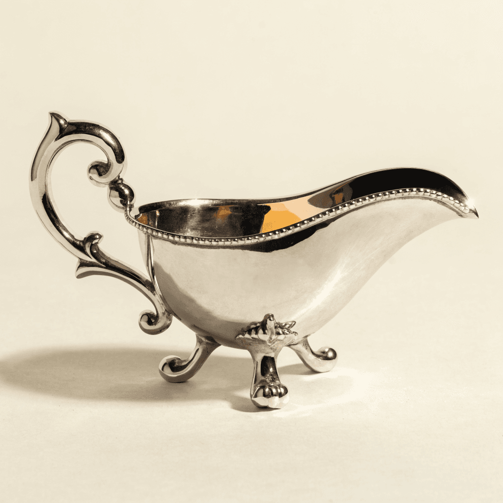 Saucière en argent massif