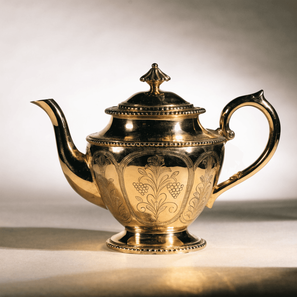 Théière en vermeil XIXe