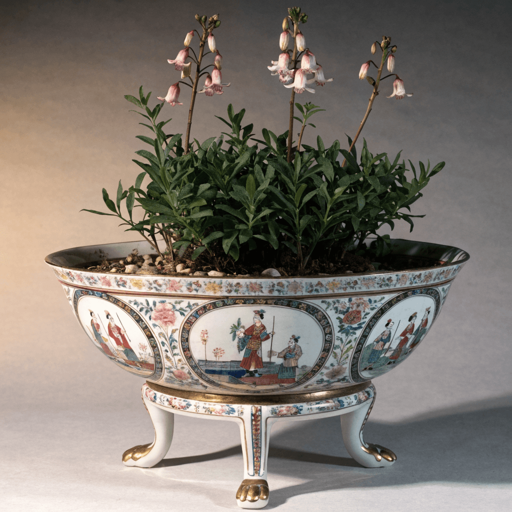 Jardinière en porcelaine de Canton