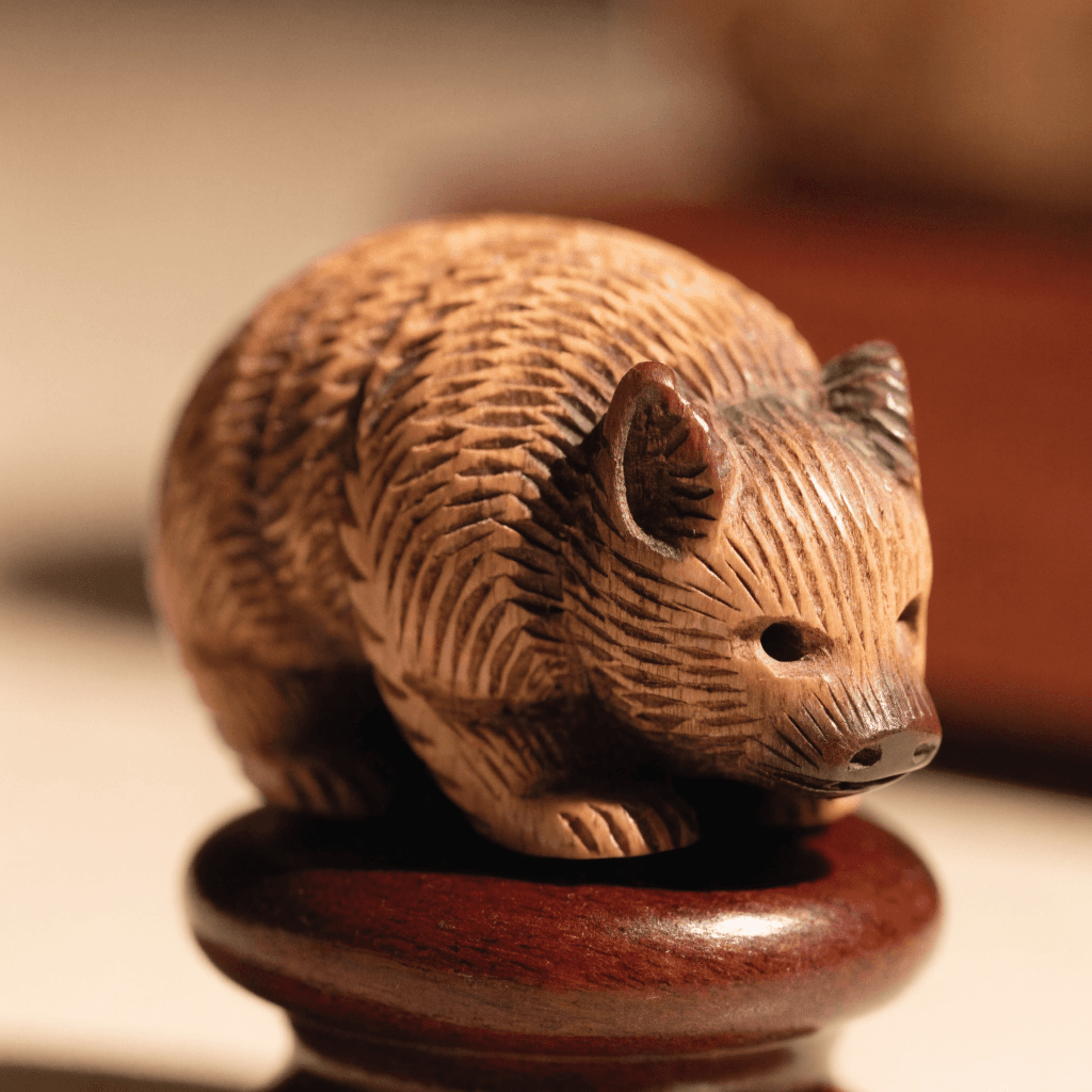 Netsuke japonais sculpté