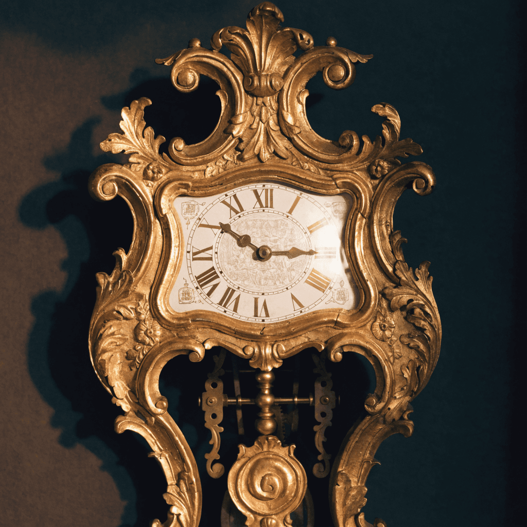 Cartel Louis XV en bronze doré