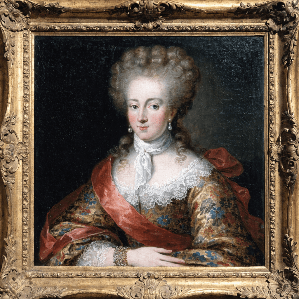 Portrait aristocratique du XVIIIe siècle