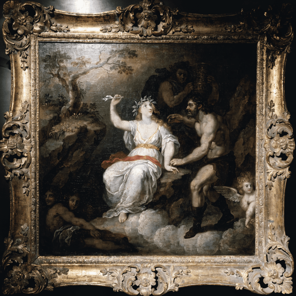 Scène mythologique XVIIe