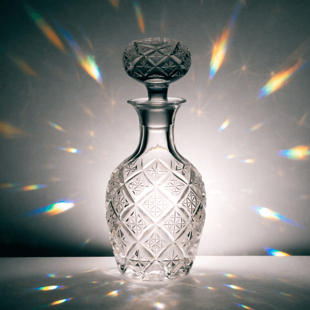Carafe en cristal taillé